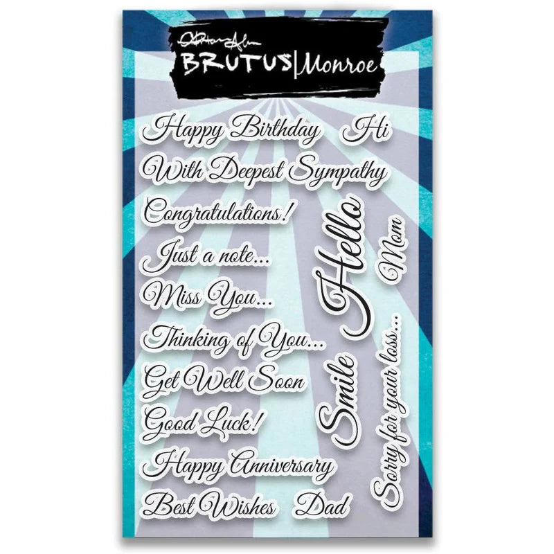 Brutus Monroe -Sharon's Script | 4x6 Stamp