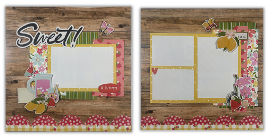 Simple Stories - Pink Lemonade - 2 page Layout Kit