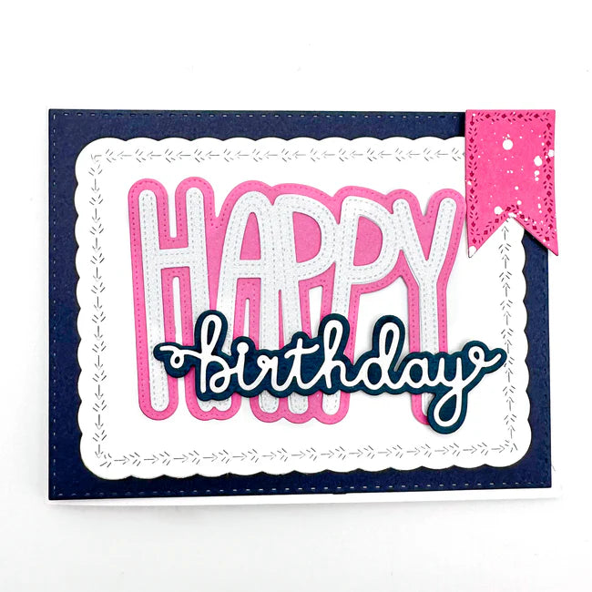 Emily Moore Designs - Dies - Happy Birthday Word - Short & Sweet
