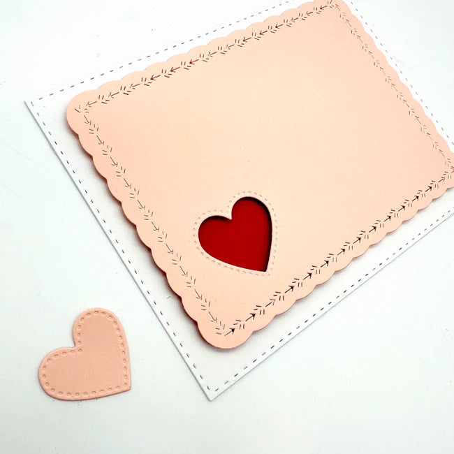 Emily Moore Designs - Full Circle Collection - Clear Photopolymer Stamp and Die Set - Creative Heart