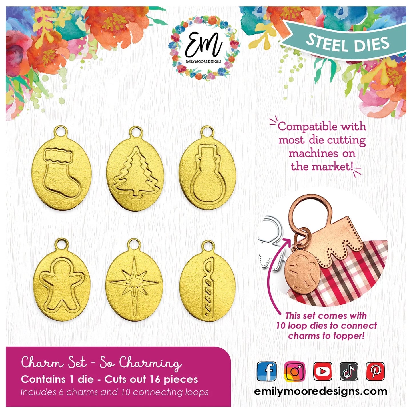 Emily Moore Designs - Dies - So Charming Ornament Charms