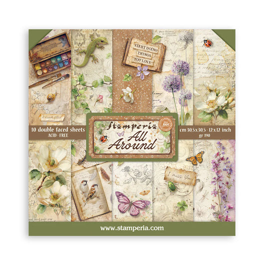 Stamperia - All Around Collection - 12 x 12 Double-Sided Paper