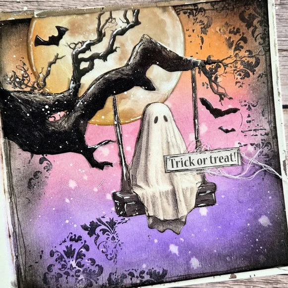 Stamperia - Printed Art Junk Journal - Stickers, Cut-Outs, and Backgrounds - Halloween