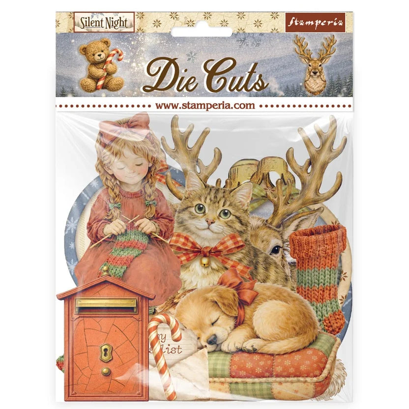 Stamperia - Silent Night Collection - Ephemera - Assorted Die Cuts