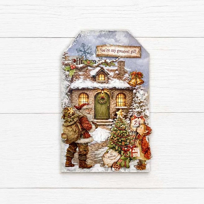 Stamperia - Printed Art Junk Journal - Stickers, Cut-Outs, and Backgrounds - Silent Night
