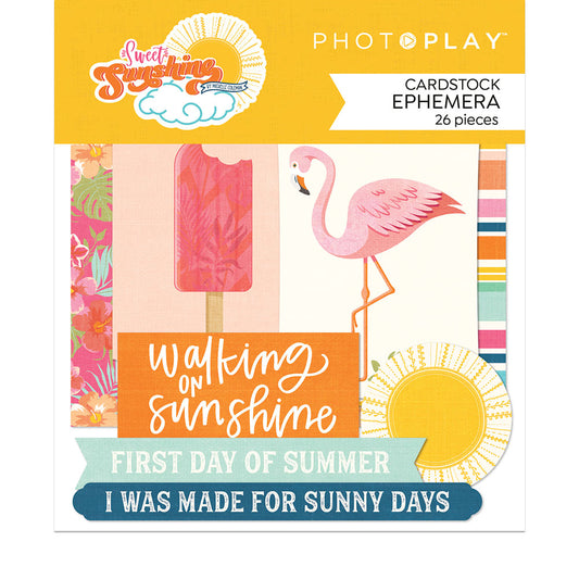 PhotoPlay - Sweet Sunshine Collection - Ephemera - Die Cut Cardstock Pieces