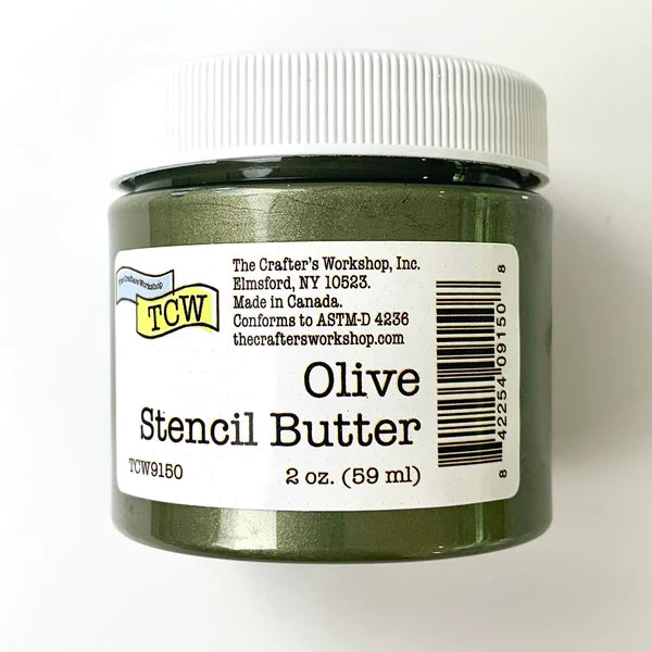 The Crafter's Workshop -   Stencil Butter 2 oz -Olive