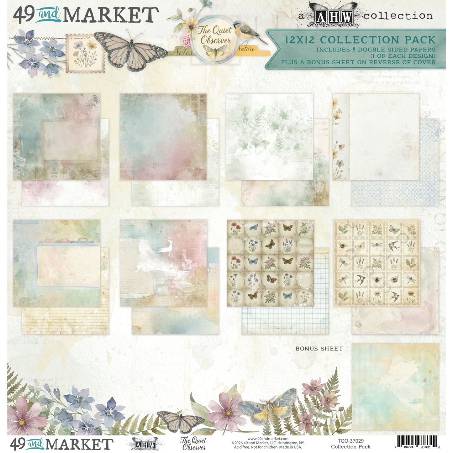 49 And Market - The Quiet Observer Collection - 12 x 12  Collection Pack