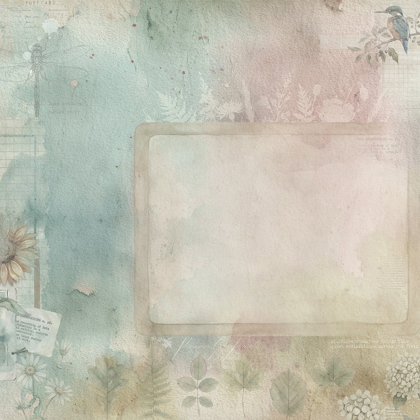 49 And Market - The Quiet Observer Collection - 12 x 12 Double-Sided Paper - Gossamer Garden