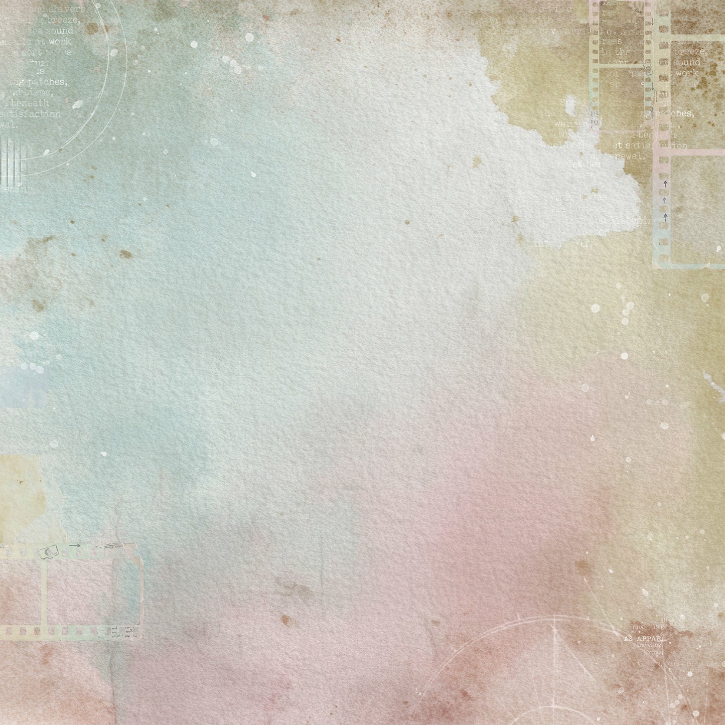 49 And Market - The Quiet Observer Collection - 12 x 12 Double-Sided Paper - Spliced