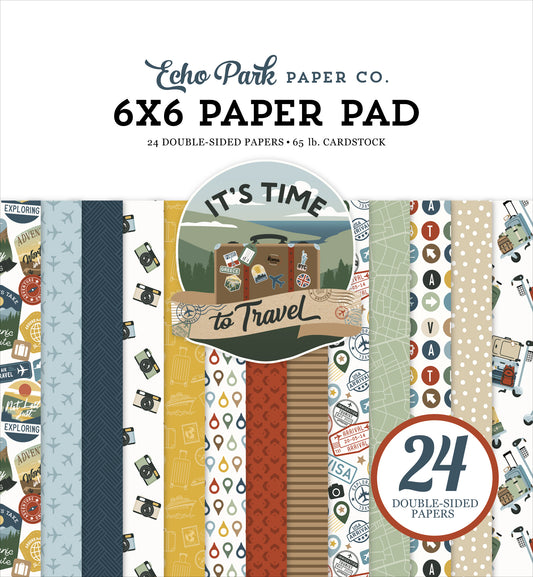 Echo Park - It's Time To Travel Collection - 6 x 6 Paper Pad