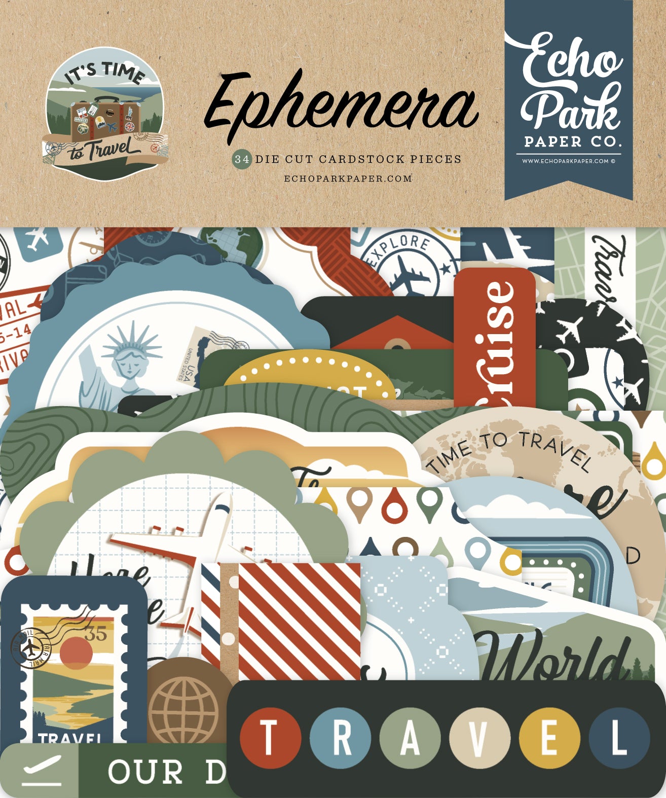 Echo Park - It's Time To Travel Collection - Ephemera