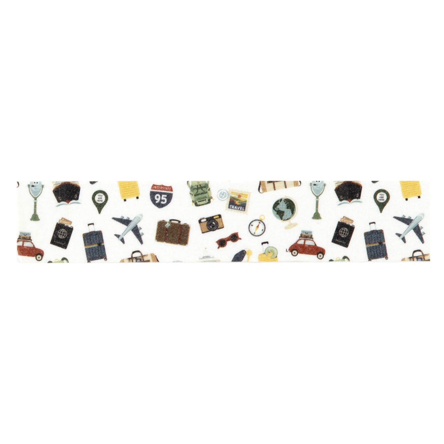 Echo Park - It's Time To Travel Collection - Washi Tape - Travel Day Icons