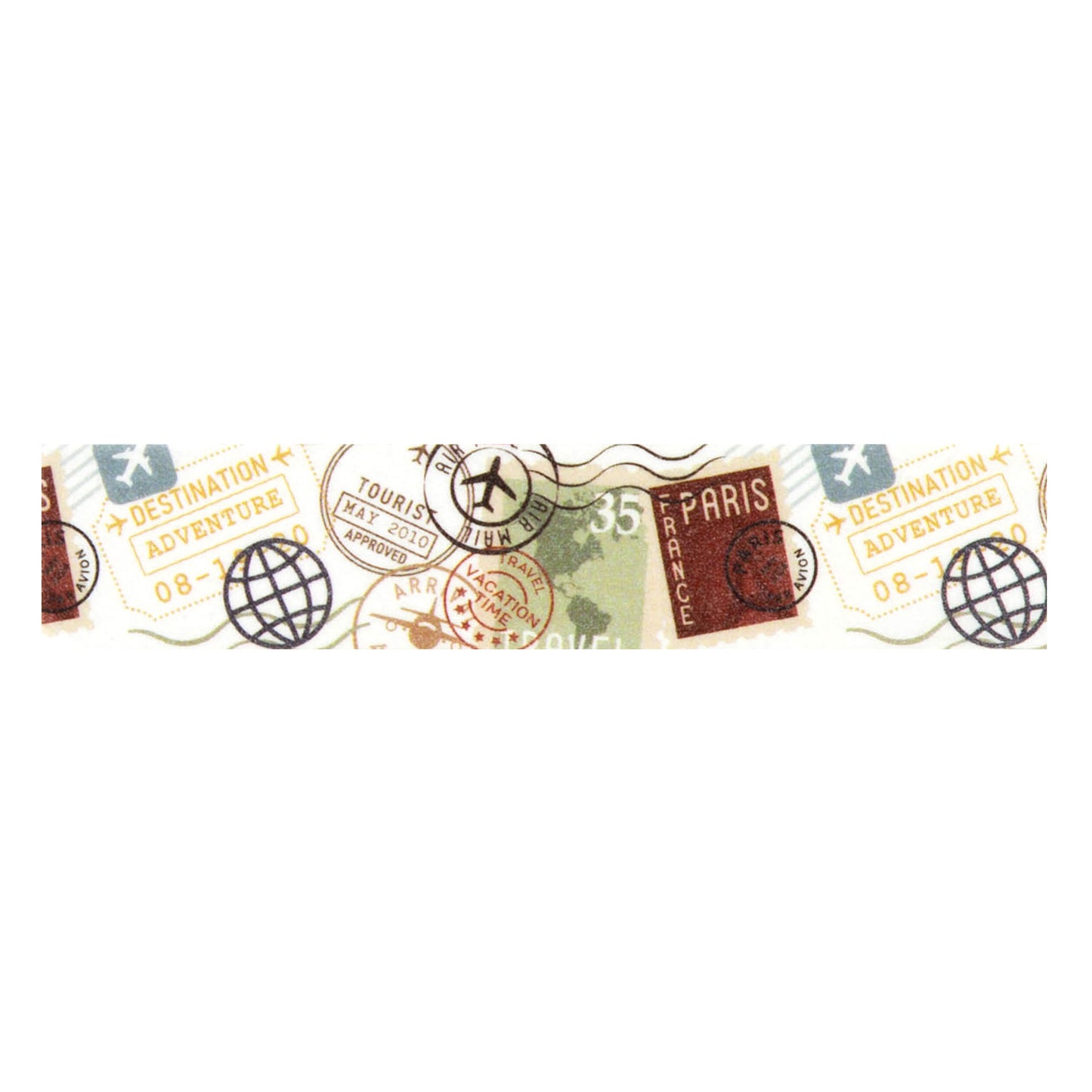 Echo Park - It's Time To Travel Collection - Washi Tape - Destination Stamps