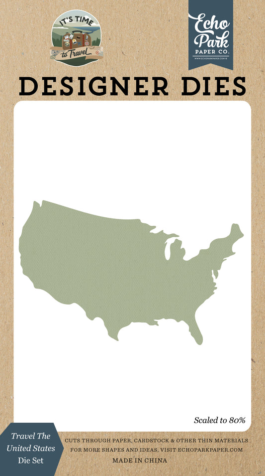 Echo Park - It's Time To Travel Collection - Designer Dies - Travel The United States