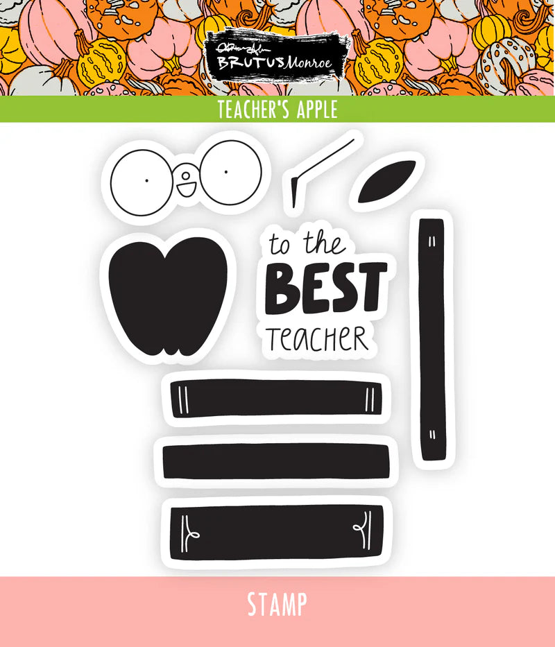 Brutus Monroe - Teacher's Apple | 4x4  Stamp