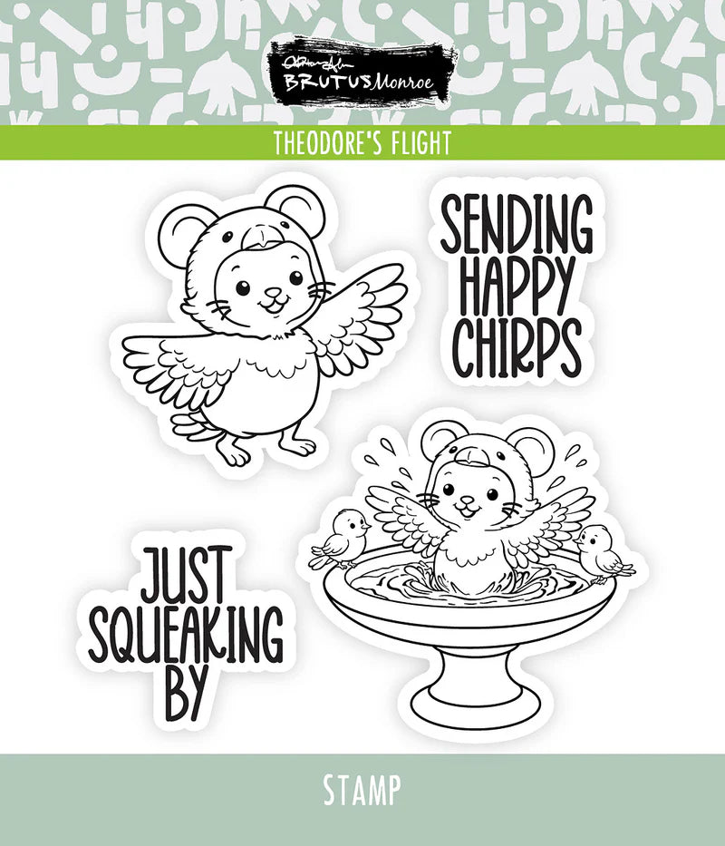 Brutus Monroe - Nested In Friendship Collection - Clear Photopolymer Stamps - Theodore's Flight