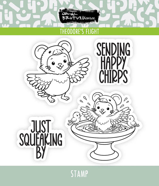 Brutus Monroe - Nested In Friendship Collection - Clear Photopolymer Stamps - Theodore's Flight