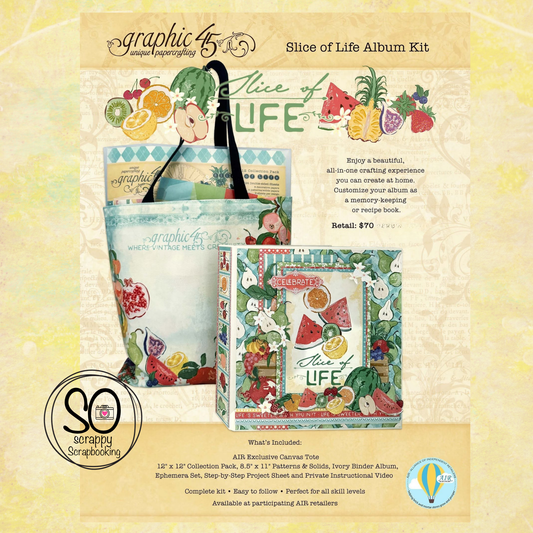 AIR EXCLUSIVE - Graphic 45 - Slice Of Life Album Kit