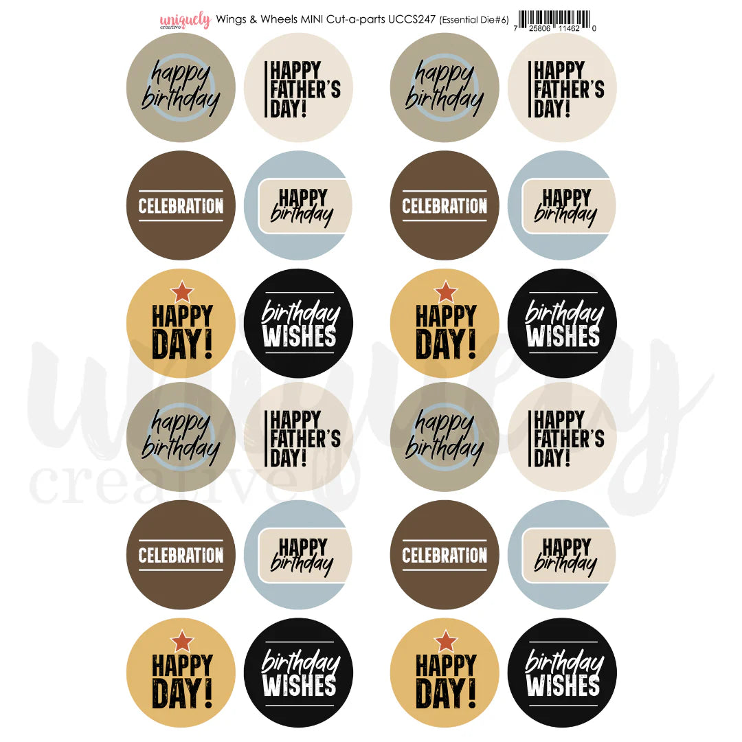 Uniquely Creative - Wings And Wheels Collection - Cut-A-Part Mini
