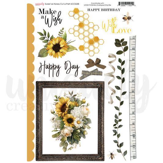 Uniquely Creative - Sweet As Honey Collection - Cut-A-Part Sheet