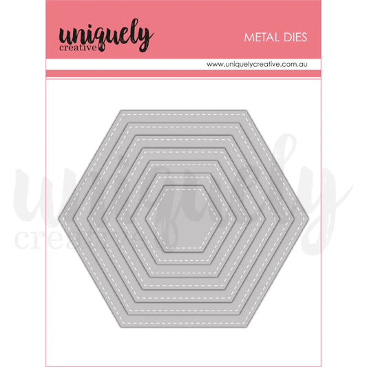 Uniquely Creative - Cutting Dies - Stitched Nesting Hexagon