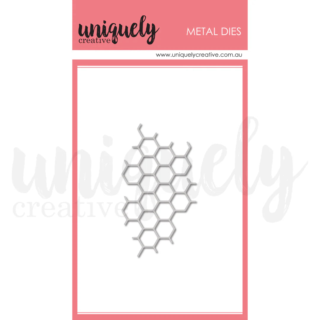 Uniquely Creative - Sweet As Honey Collection - Metal Die - Honeycomb Texture