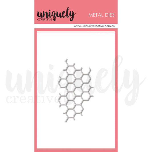 Uniquely Creative - Sweet As Honey Collection - Metal Die - Honeycomb Texture