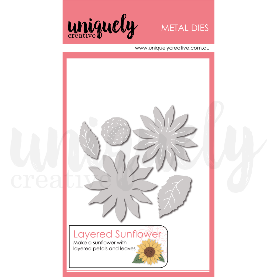 Uniquely Creative - Sweet As Honey Collection - Layered Sunflower
