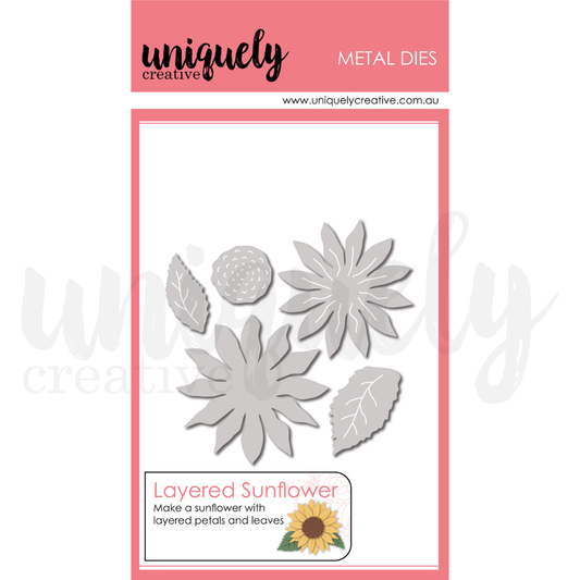 Uniquely Creative - Sweet As Honey Collection - Layered Sunflower