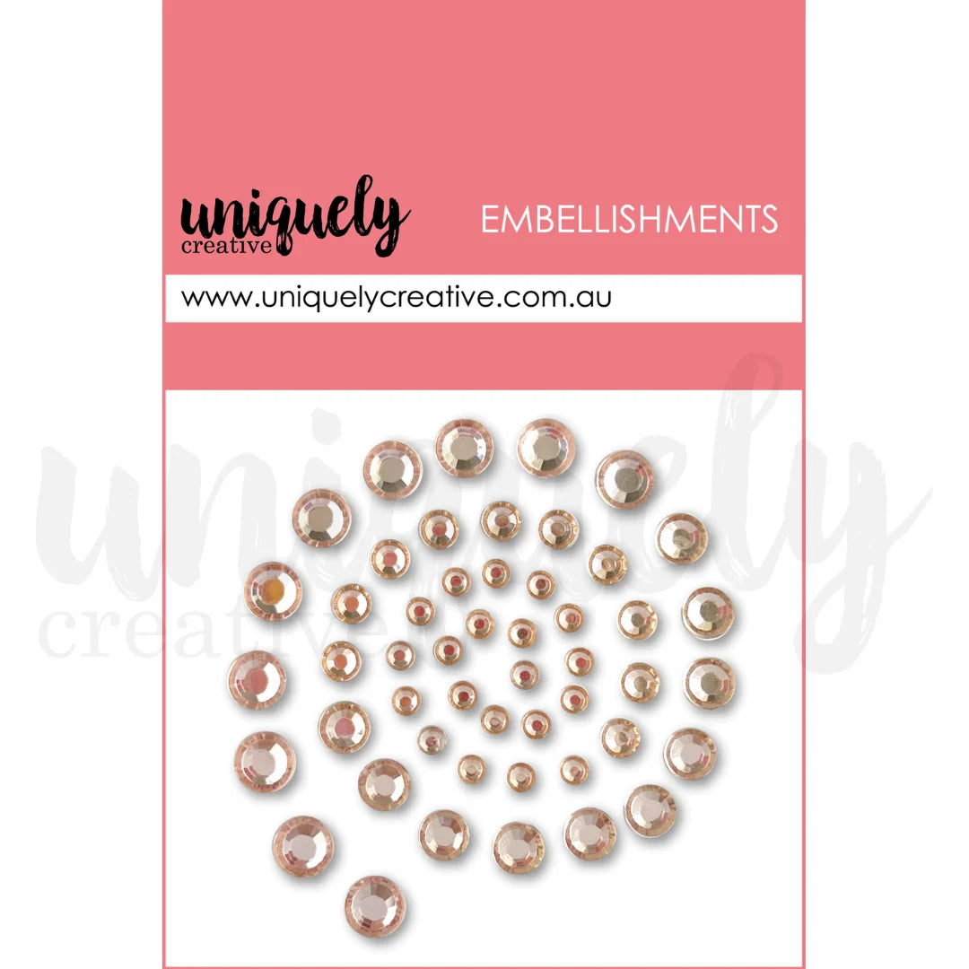 Uniquely Creative - Embellishments - Champagne Rhinestones