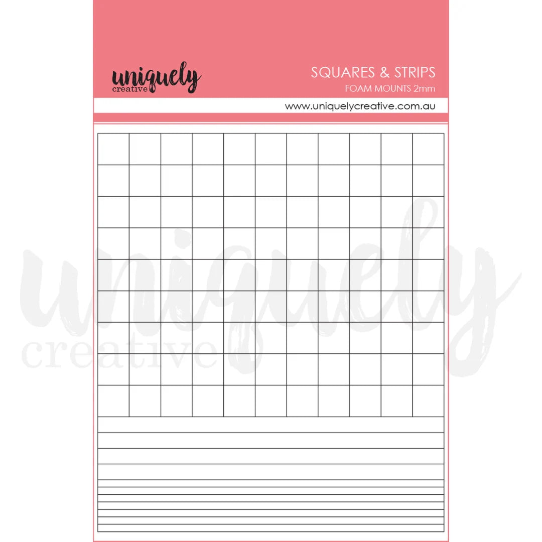 Uniquely Creative -Foam Mounts Squares And Strips