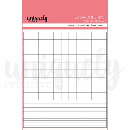 Uniquely Creative -Foam Mounts Squares And Strips