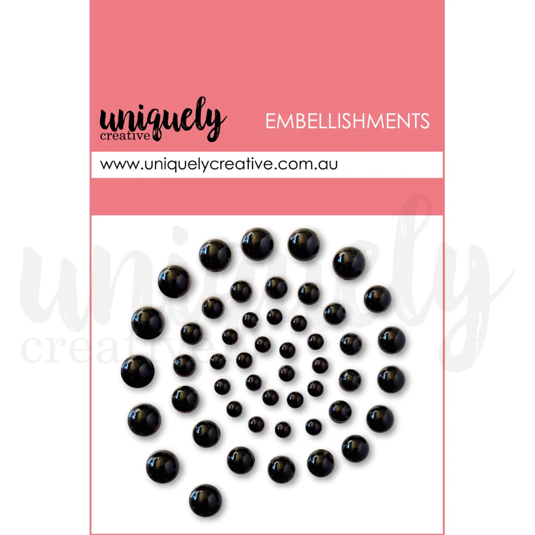 Uniquely Creative - Embellishments - Black Pearls