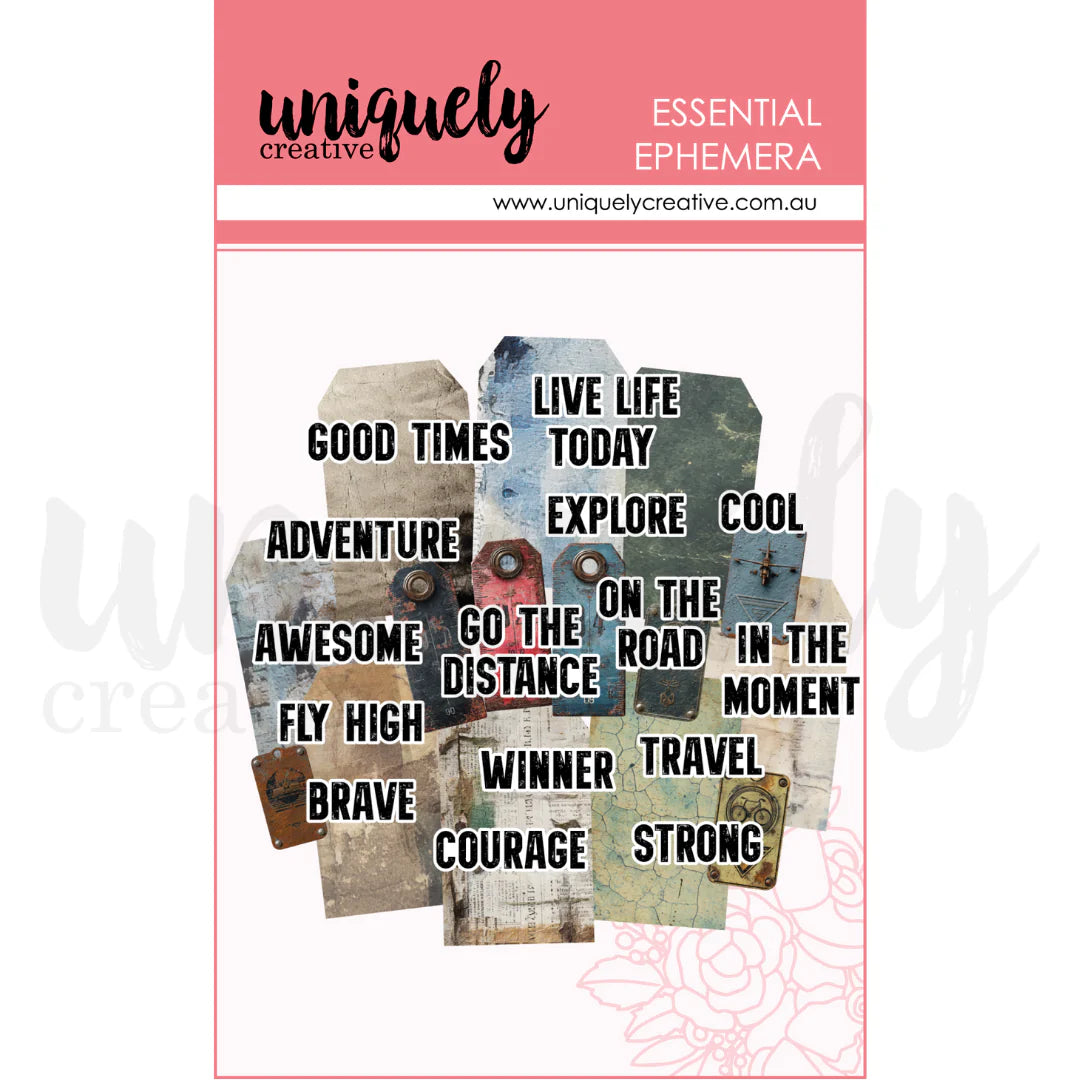 Uniquely Creative - Ephemera - Grunge Tags And Titles