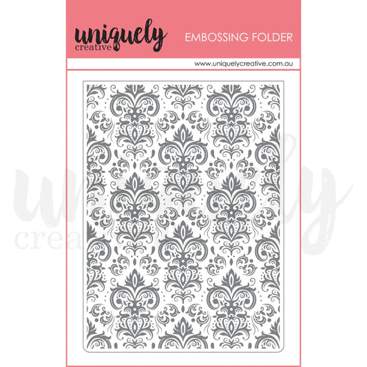 Uniquely Creative - Embossing Folder - Damask