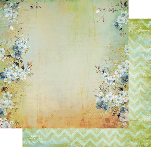 Uniquely Creative - Delighted Curiosities  Collection - 12 x 12 Double Sided Paper - Pressed Botanicals