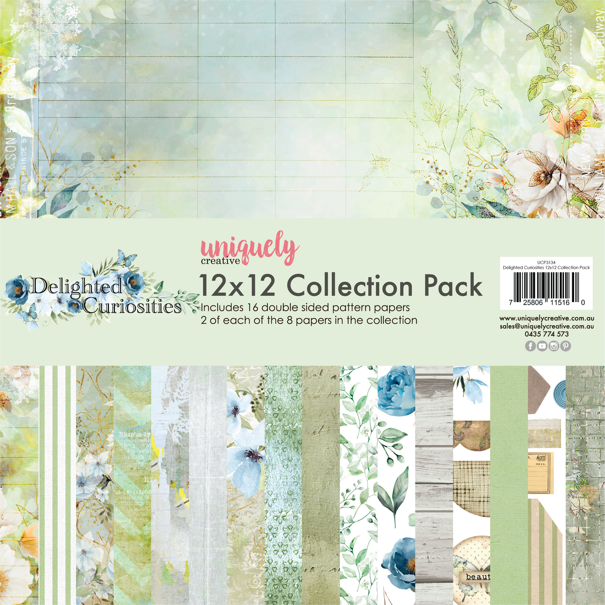 Uniquely Creative - Delighted Curiosities - 12 x 12  Collection Pack