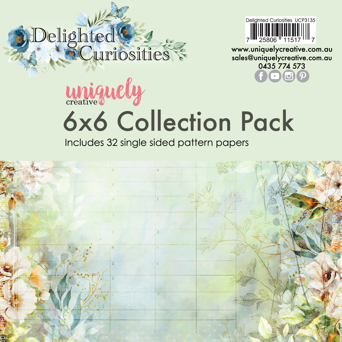 Uniquely Creative - Delighted Curiosities - 6x6 Collection Pack