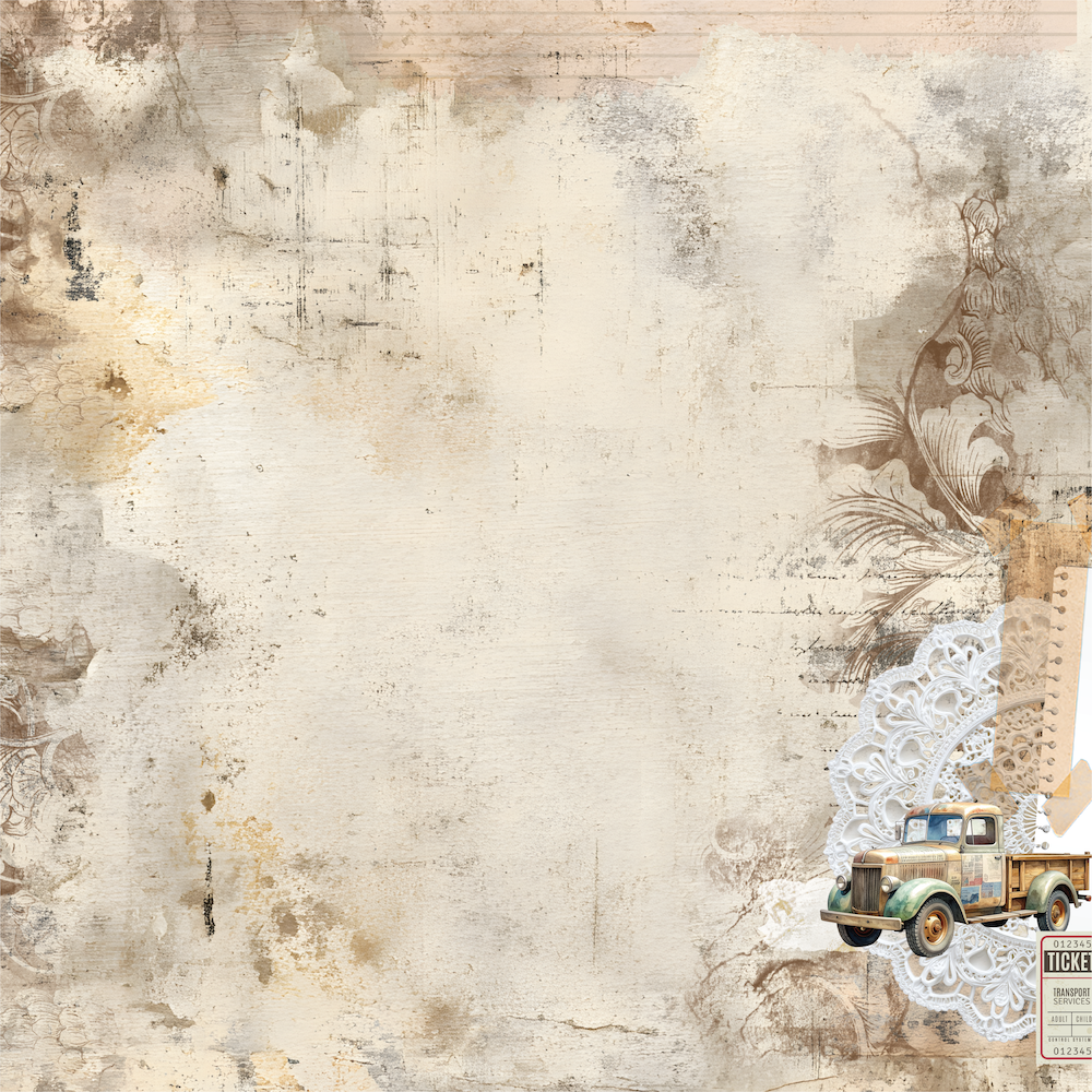 Uniquely Creative - Wings And Wheels Collection - 12x12  Double Sided Paper - Auto Shop