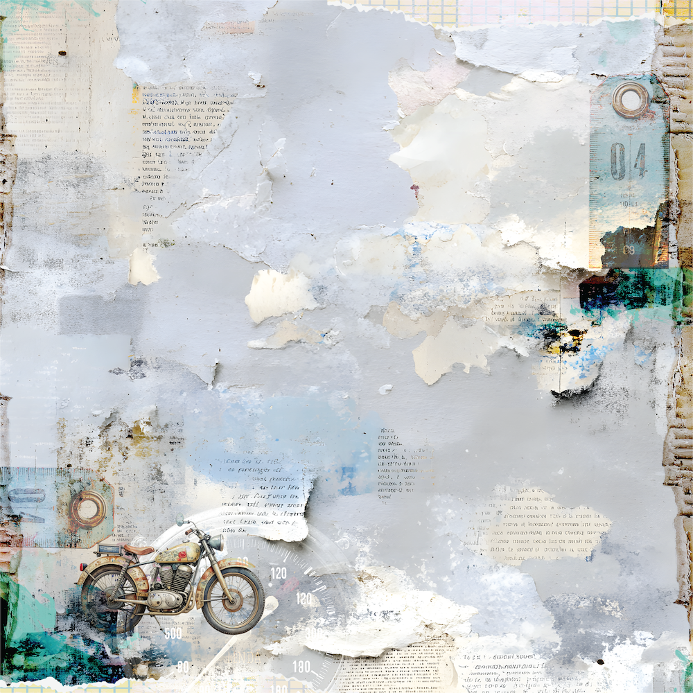 Uniquely Creative - Wings And Wheels Collection - 12x12  Double Sided Paper - Open Roads