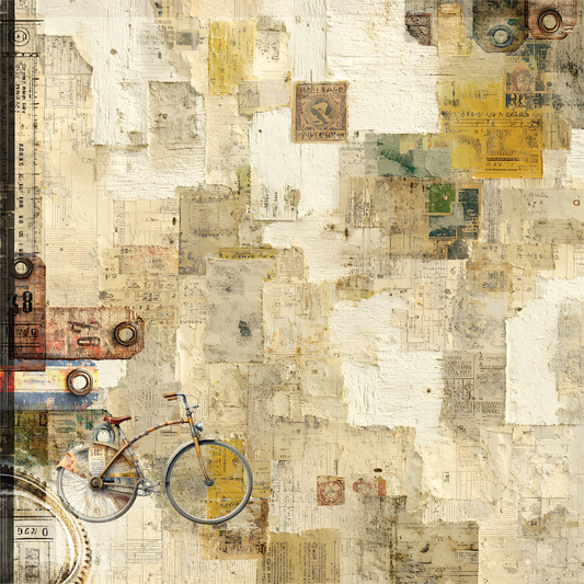 Uniquely Creative - Wings And Wheels Collection - 12x12  Double Sided Paper - Ride On