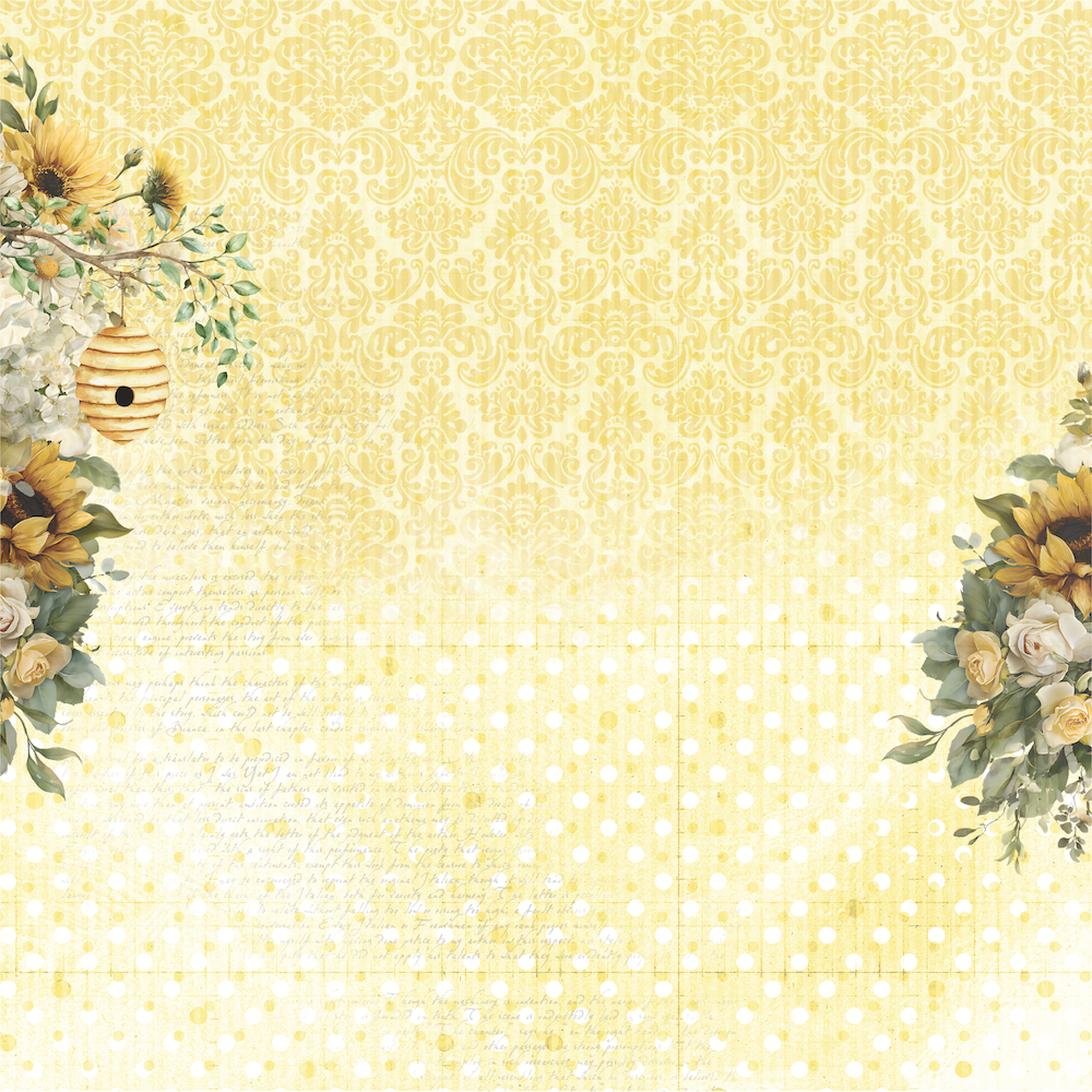 Uniquely Creative - Sweet As Honey Collection - 12 x 12 Double Sided Paper - A Little Lovely