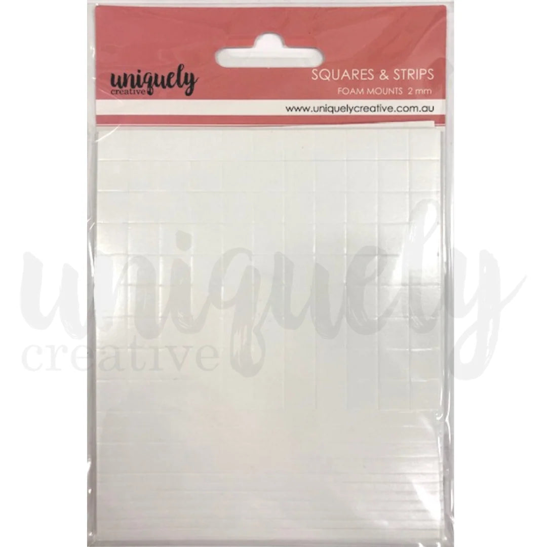 Uniquely Creative -Foam Mounts Squares And Strips