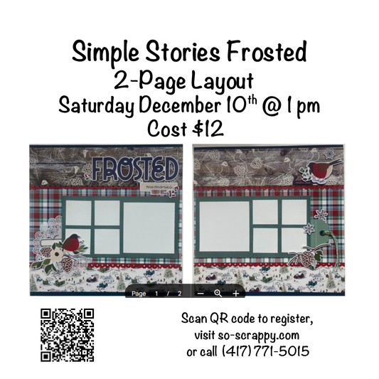 AIR Exclusive - Simple Stories - Frosted 2-Page Layout