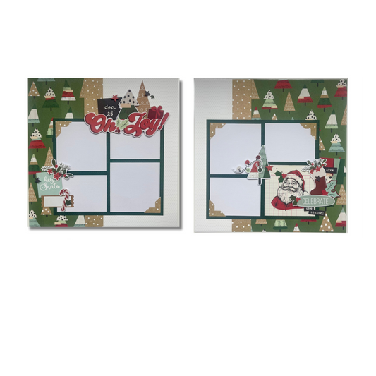 Simple Stories - All Wrapped Up - 2-Page Christmas Layout Class