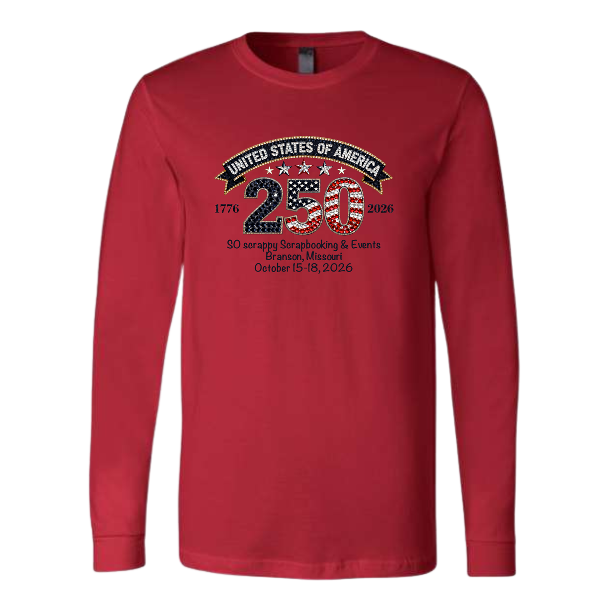 Celebration of Freedom - October 2026 Retreat Shirt - Long Sleeve- Red