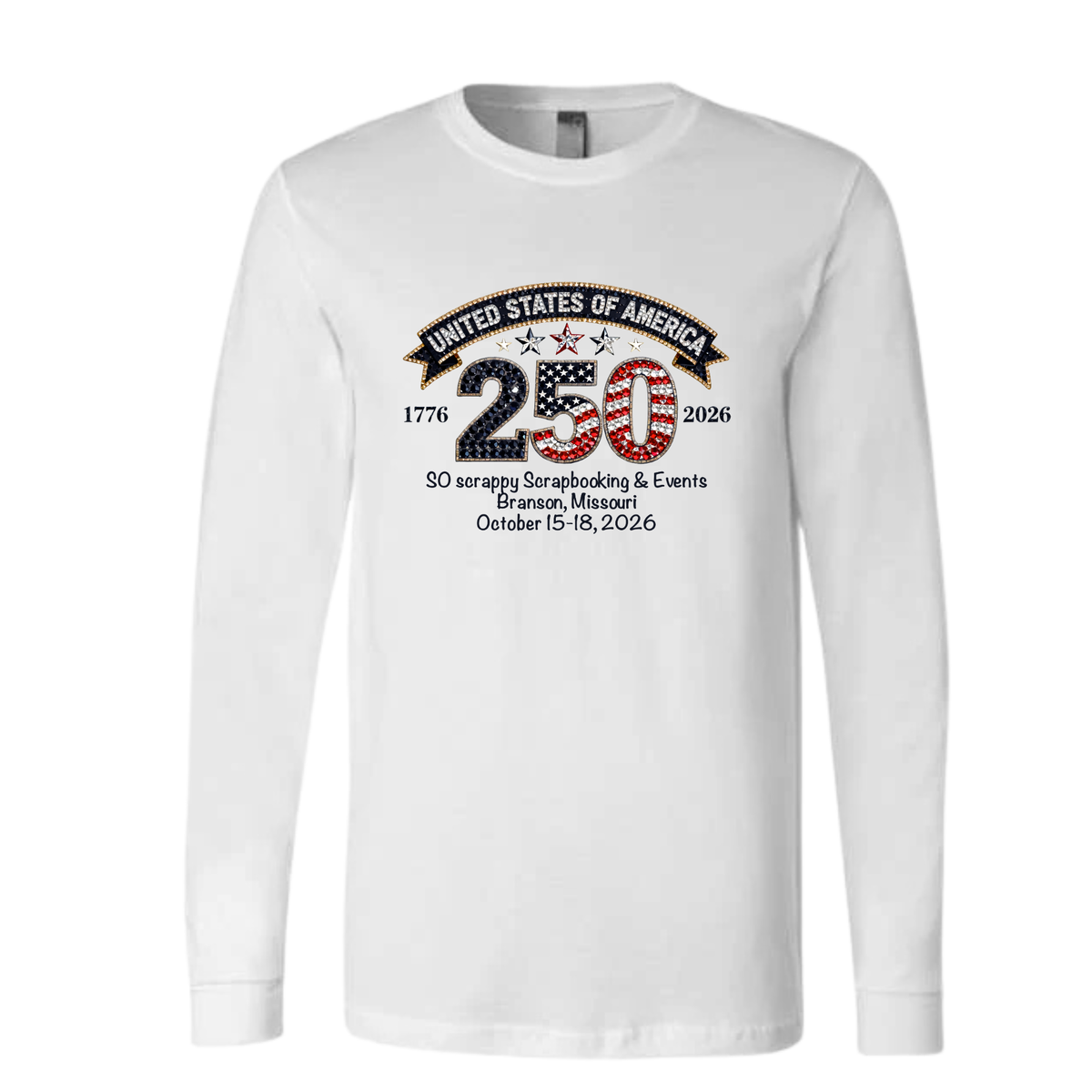Celebration of Freedom - October 2026 Retreat Shirt - Long Sleeve- White