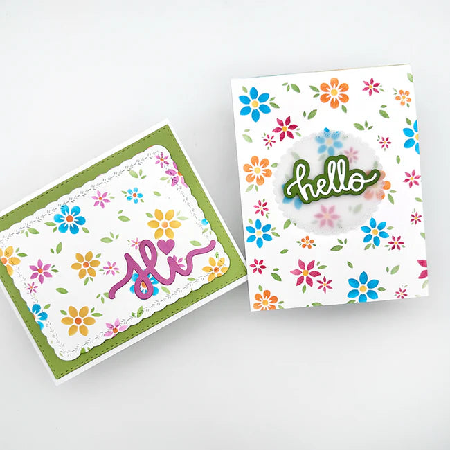 Elizabeth Moore Designs - Layered Stencils - Field Of Flowers