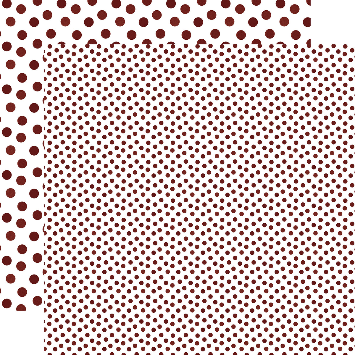 Echo Park - Watercolor Polka Dot Autumn Collection - 12 x 12 Double Sided Paper - Burnt Red